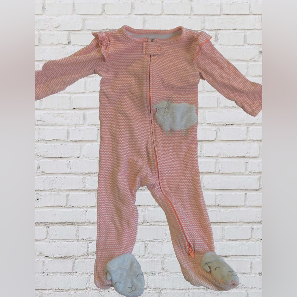 Bundle of 4 Sleep n Plays, 6-9 months, pink, yellow, spring, Disney, floral